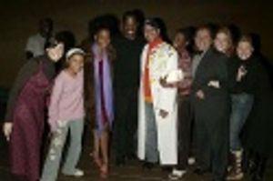 J.C. Montgomery (Gypsy Winner for THE COLOR PURPLE) with LaChanze, Alan Eisenberg (Ac Photo
