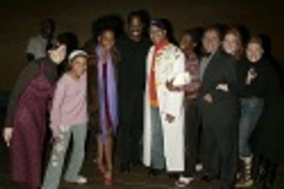 J.C. Montgomery (Gypsy Winner for THE COLOR PURPLE) with LaChanze, Alan Eisenberg (Ac Photo
