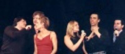 Joe Durso,Rob Evan, Jeri Sager, Angela Covington, William Michals, Brian D'Arcy James Photo