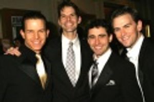 The Jersey Boys: Christian Hoff, J. Robert Spencer, John Lloyd Young, and Daniel Reic Photo
