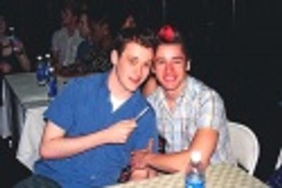 Michael Arden (Peter) and Adam Fleming (Lucas; Understudy Jason, Matt)  Photo