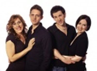 The cast of "I Love You Because" - Farah Alvin, Colin Hanlon, David A. Austin and Ste Photo