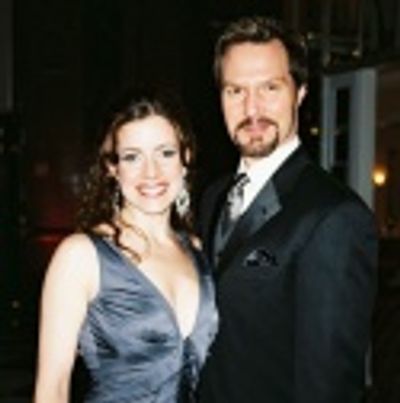 Sandra Joseph and husband Ron Bohmer (Woman In White)  Photo