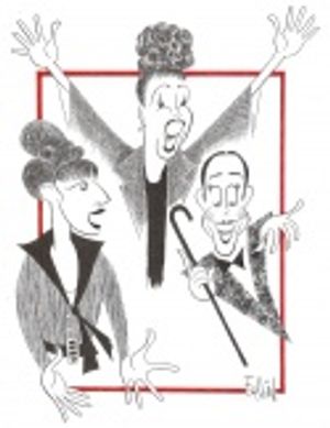 Barbra Streisand in FUNNY GIRL, Ethel Merman in GYPSY, and Joel Grey in CABARET Photo