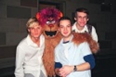 Jeffrey Carlson (Taboo), Trekkie Monster (Avenue Q), Euan Morton (Taboo) and Rick Lyo Photo