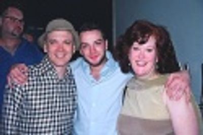 Charles Busch and Liz McCartney congratulate Euan Photo