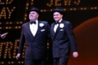 John Treacy Egan (Max Bialystock) and Hunter Foster (Leo Bloom) Photo