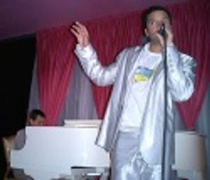 Jai Rodriguez with Andrew Lippa Photo