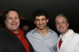 Gary A. Maffei, Castmember Tony Yazbeck, and Charlie Maffei Photo