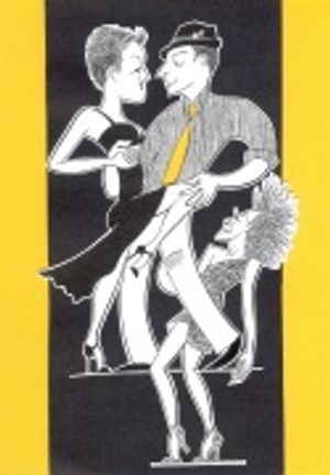     Holley Farmer, John Selya, and Karine Plantadit in COME FLY AWAY. Photo