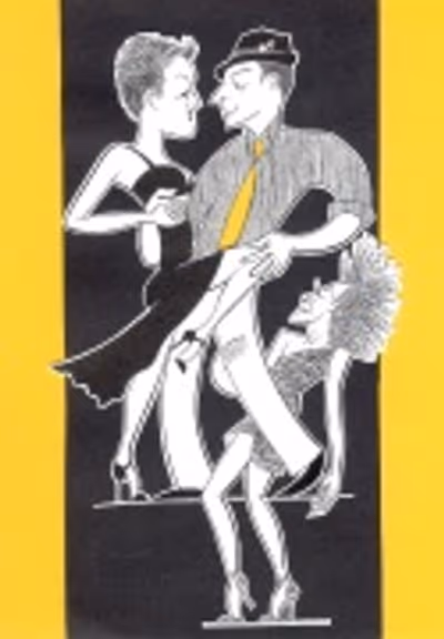     Holley Farmer, John Selya, and Karine Plantadit in COME FLY AWAY. Photo