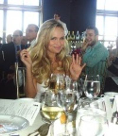 Tony nominee luncheon tablemate and Best Nominee Kristin Chenoweth (Wicked)
 Photo