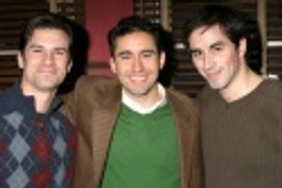 Dominic Nolfi (u/s Frankie & Bob), John Lloyd Young, and Matthew Scott (u/s Bob & Tom Photo
