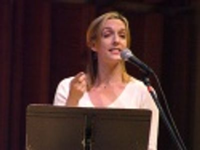 Julia Murney sings a comical number from Meet John Doe based
on the film by Frank Ca Photo