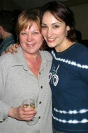 Eden Espinosa with dresser, Kathe Mull Photo