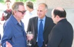 Dale Olson, Joe Benincasa and Jason Alexander Photo