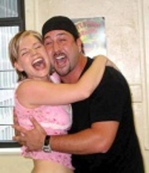 Jessica-Snow Wilson and Joey Fatone cozy up during "Suddenly Seymour"  Photo