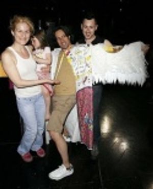 Ana Gasteyer, Romain Fruge and Alan Cumming Photo