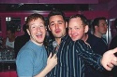 Ken Klieber of That's Kentertainment with Max and Jamie 
 Photo