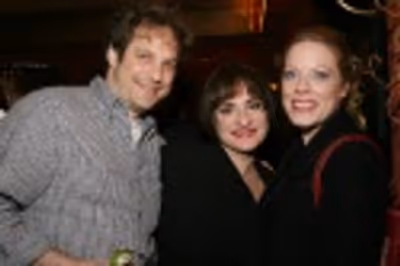 Sh-K-Boom/Ghostlight couple Kurt Deutsch and Sherie Rene Scott congratulate Patti LuP Photo