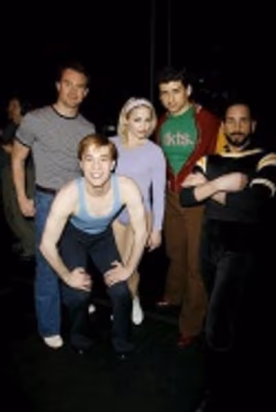 Brad Anderson (Don), Paul McGill (Mark), Jessica Lee Goldyn (Val), Tony Yazbeck (Al)a Photo