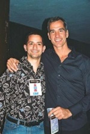 Chris Economakos (Associate Graphic Manager, bcefa.org) and Jerry Mitchell Photo