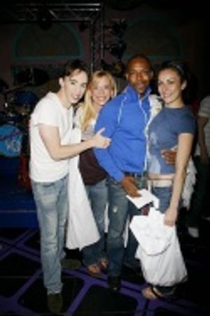 Kevin Cahoon and Laura Benanti with Ashley Amber Haase and T. Oliver Reid (WEDDING SI Photo