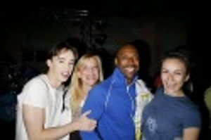 Kevin Cahoon and Laura Benanti with Ashley Amber Haase and T. Oliver Reid (WEDDING SI Photo