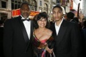 Norm Nixon with his wife Debbie Allen and son Photo