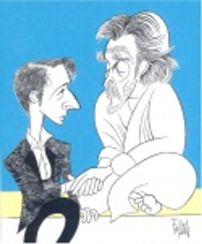 Noah Robbins and John Glover in SECRETS OF THE TRADE Photo