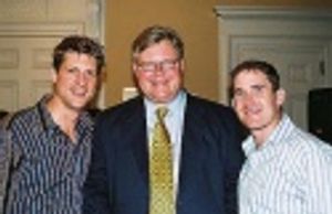 Christopher, Thomas K. Duane (State Senator, 27th. District) and
Chris' Partner Kevi Photo