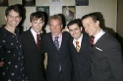J. Robert Spencer, Daniel Reichard, Des McAnuff, John Lloyd Young & Christian Hoff Photo