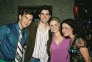Daniel Reichard, Matt Cavenaugh, Tina Maddigan and Christina Sivrich (The Wedding Sin Photo
