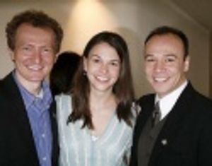Bob Martin, Sutton Foster and Danny Burstein Photo