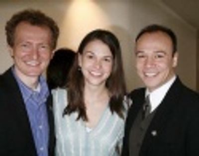 Bob Martin, Sutton Foster and Danny Burstein Photo