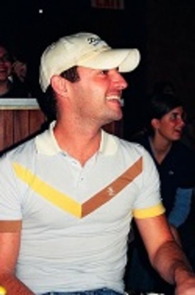 Audience member Max von Essen hears
the opening strains of "Slut Chorus Boy" Photo