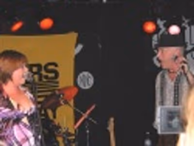 Donnie joined Kathy on stage at the end of the song... Photo