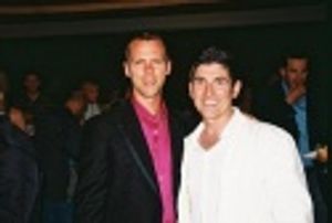 Brian Pendleton (Trevor Project, Chair, Board of Director) and James Lecesne (Trevor  Photo
