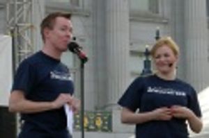 Vice Principal Panch (Jim Cashman) assures the crowd he's in a much better place now  Photo