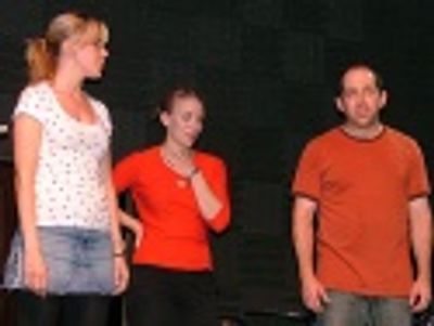 Jennifer Frankel (Spamalot), Sarah Saltzberg, Jason Kravits Photo