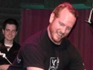 Sean McDaniel on drums, Darren Goldstein (Abigail's Party) Photo