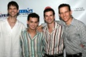 Jersey Boys' J. Robert Spencer, Michael Longoria, Dominic Nolfi and Christian Hoff Photo