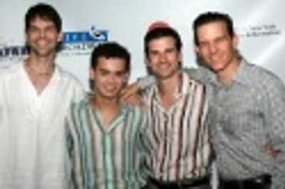 Jersey Boys' J. Robert Spencer, Michael Longoria, Dominic Nolfi and Christian Hoff Photo