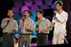Jersey Boys Christian Hoff, Dominic Nolfi, Michael Longoria and J. Robert Spencer Photo