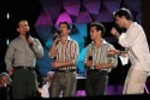 Christian Hoff, Dominic Nolfi, Michael Longoria and J. Robert Spencer Photo