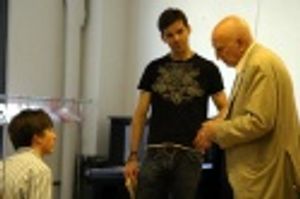 Dennis Chambers, J. Robert Spencer and Dominic Chianese Photo