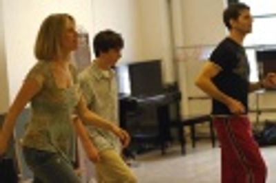 Jenny Lynn Spencer, Dennis Chambers and J. Robert Spencer
 Photo