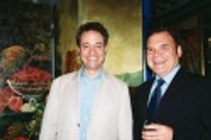 Mark Sendroff and Forbidden Broadway creator Gerard Alessandrini
 Photo