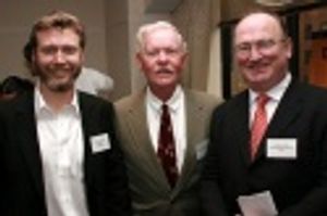 Charlie McCarthy, Dr. Gerald W. Lynch, and Seamus O'Grady
 Photo
