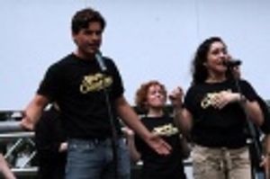 Troy Britton Johnson and Angela Pupello (understudy for Sutton Foster) Photo